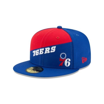 Philadelphia 76ers Gorra | New Era NBA Color Split 59fifty Fitted Cap Mexico - Azules